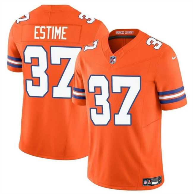 Men & Women & Youth Denver Broncos #37 Audric Estime Orange F.U.S.E. Mile High Collection 1977 Throwback Vapor Limited Football Stitched Jersey,We sell and wholesale Men & Women & Youth Denver Broncos #37 Audric Estime Orange F.U.S.E. Mile High Collection 1977 Throwback Vapor Limited Football Stitched Jersey on line form chian!